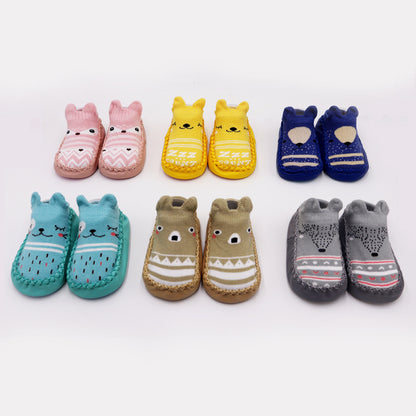 Children's Cartoon Non Slip Combed Cotton Floor Footwear Baby Infant Toddler Shoes