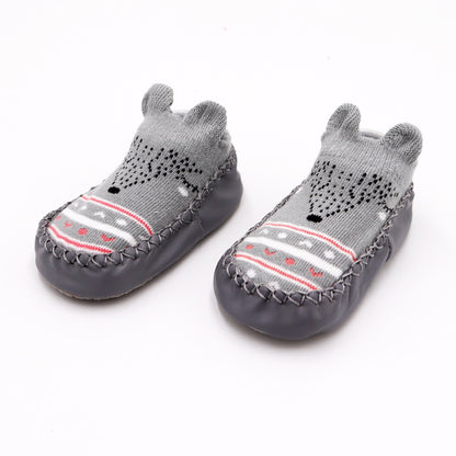 Children's Cartoon Non Slip Combed Cotton Floor Footwear Baby Infant Toddler Shoes