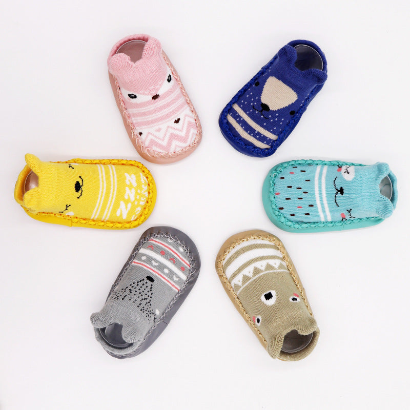 Children's Cartoon Non Slip Combed Cotton Floor Footwear Baby Infant Toddler Shoes