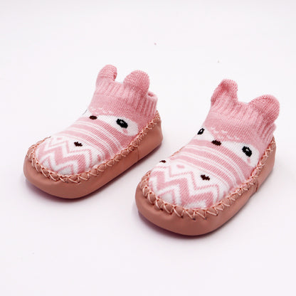 Children's Cartoon Non Slip Combed Cotton Floor Footwear Baby Infant Toddler Shoes